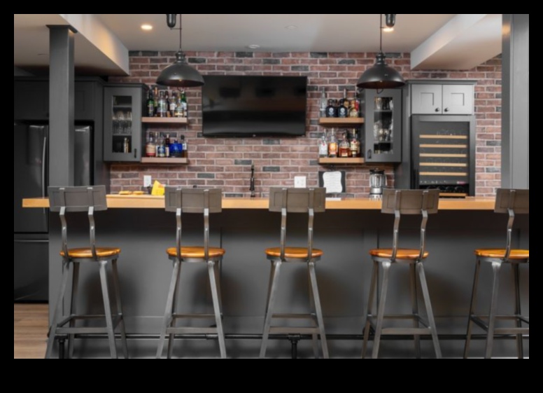Industrial Home Bar Μια μοντέρνα εμφάνιση σε μια κλασική ανέσεις 2 Πώς να δημιουργήσετε ένα κομψό μπαρ στο σπίτι με βιομηχανικές πινελιές