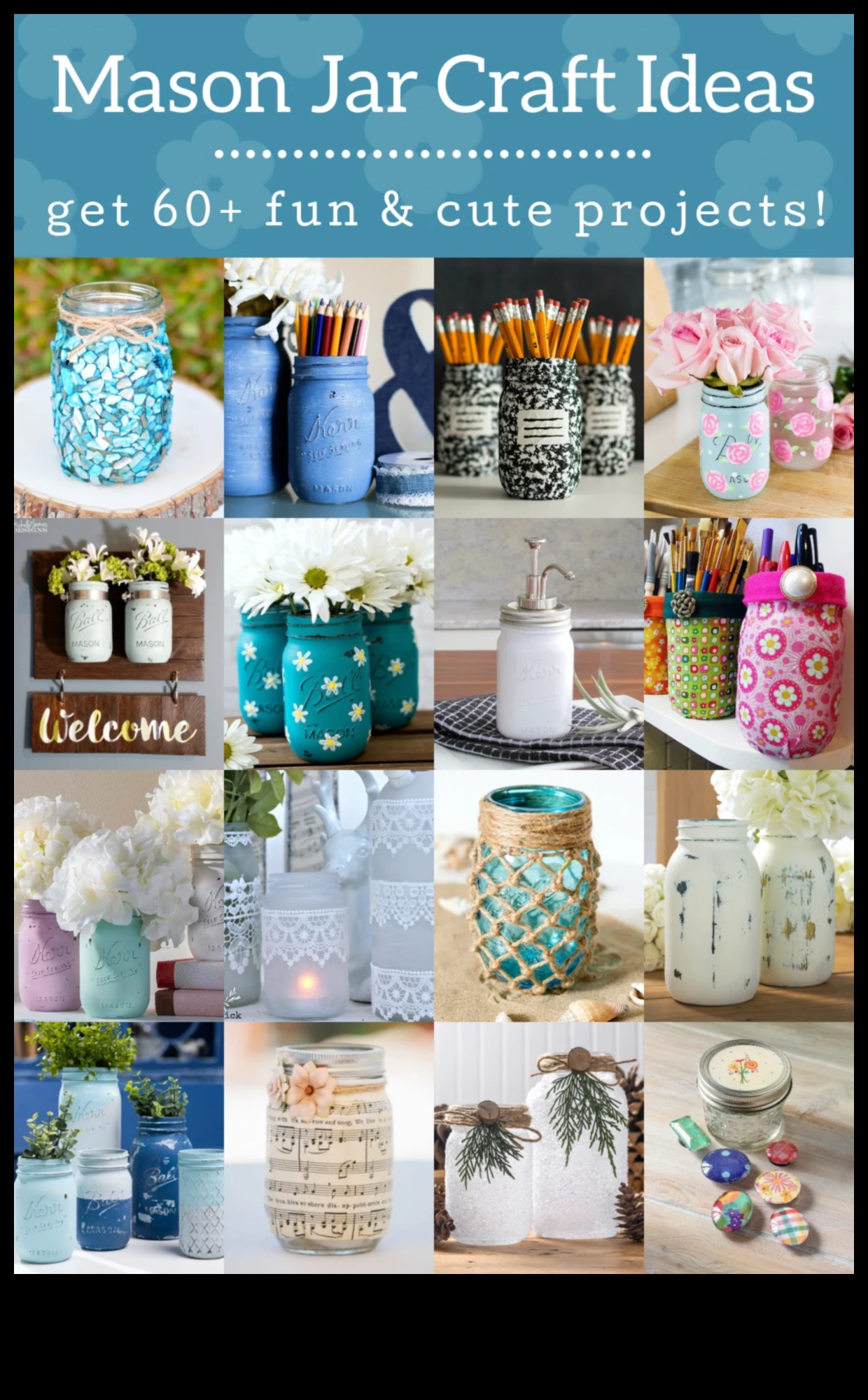 Δημιουργικοί τρόποι για να χρησιμοποιήσετε τα βάζα Mason στη διακόσμηση του σπιτιού