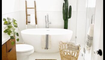 Ποιες είναι μερικές ιδέες διακόσμησης μπάνιου Bohemian για έναν μικρό χώρο;